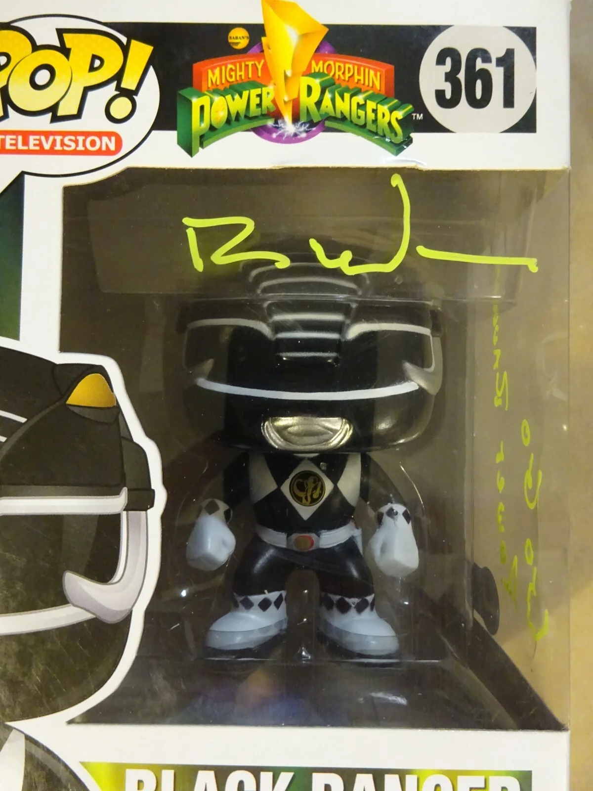 Ron Wasserman — Signed Ron Wasserman Autographed Power Rangers Black #361 Funko Pop BAS COA, изображение 3