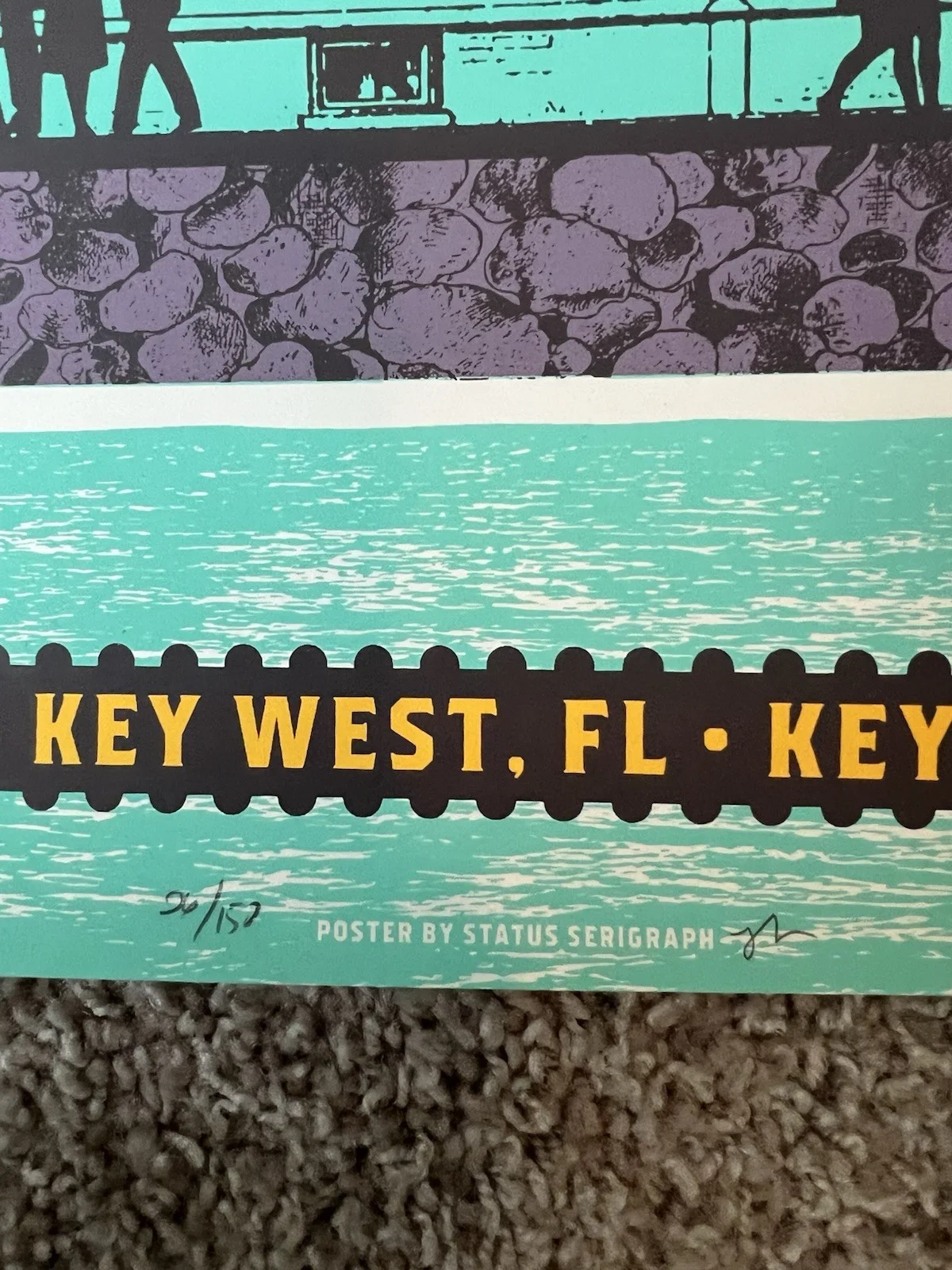 AVETT BROTHERS KEY WEST POSTER NIGHT 1 AP SIGNED AND NUMBERED LIMITED EDITION, изображение 2