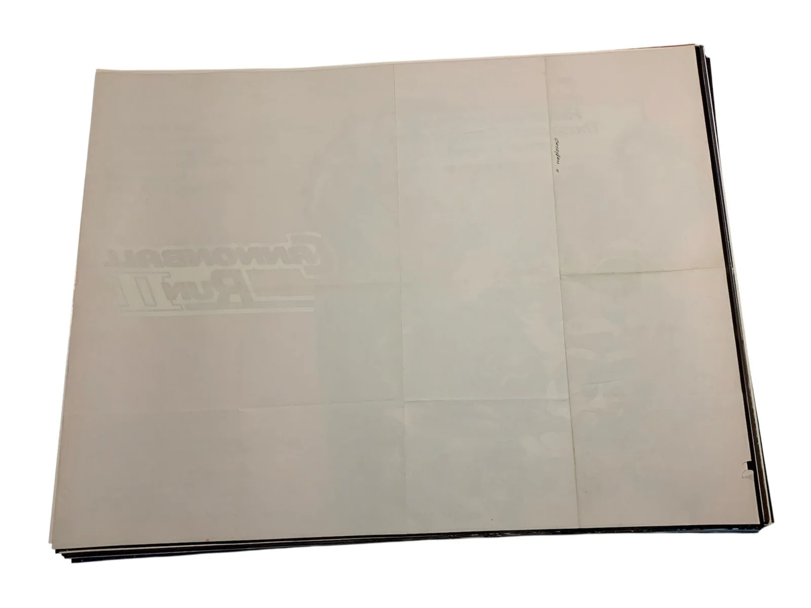 The Cannonball Run 2 Original Uk Quad Folded Burt Reynolds, Roger Moore, image 3