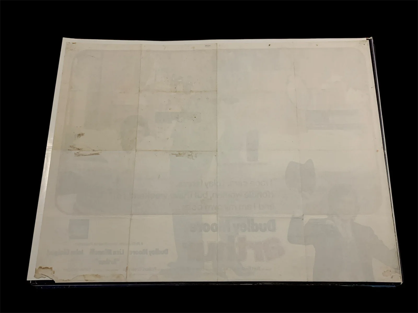 Arthur 1981 Original Uk Quad Poster Folded Dudley Moore, Liza Minnelli, изображение 4