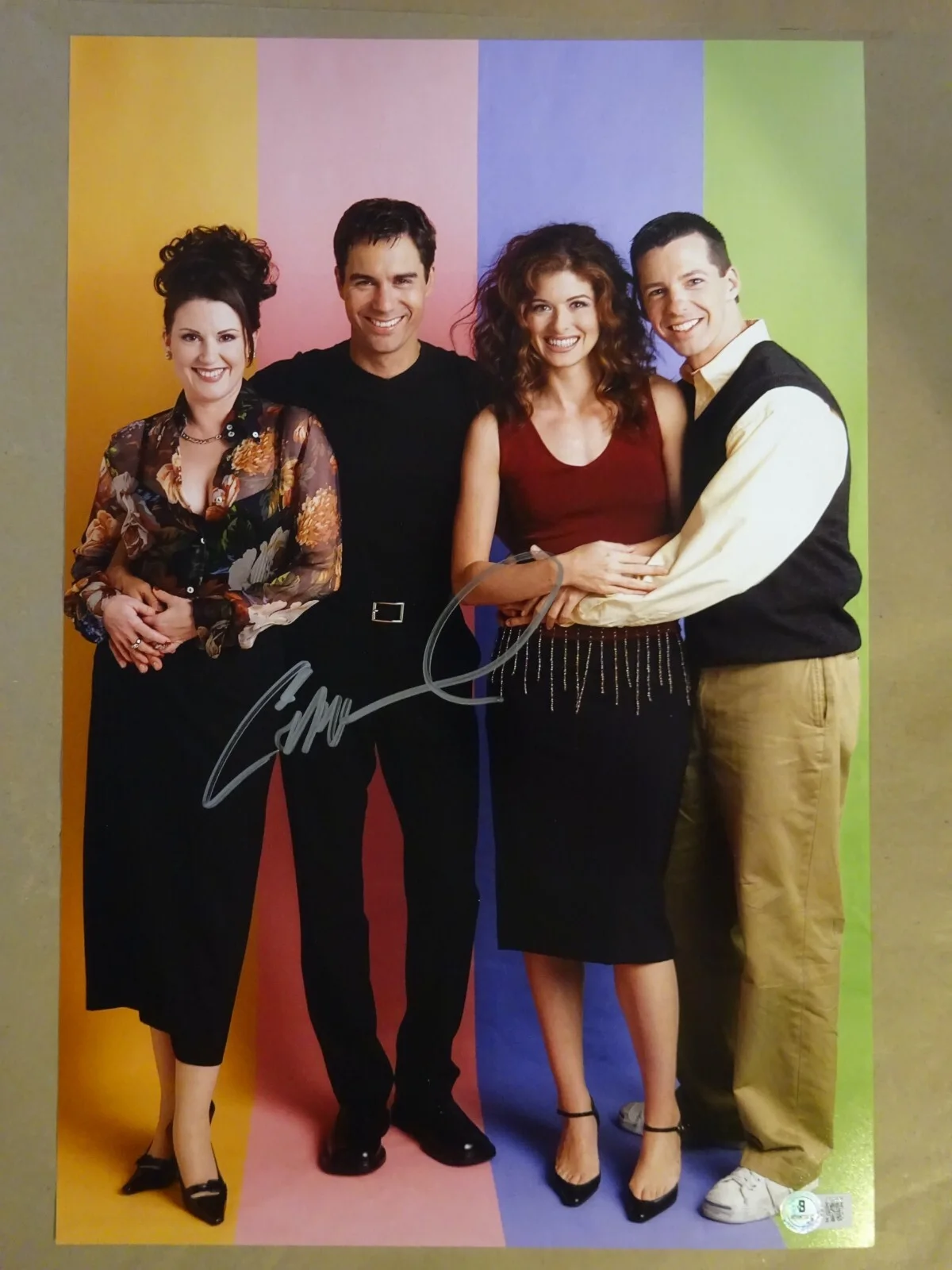 Eric McCormack — Signed Eric McCormack Autographed Will & Grace 12"x18" Photo Beckett BAS COA