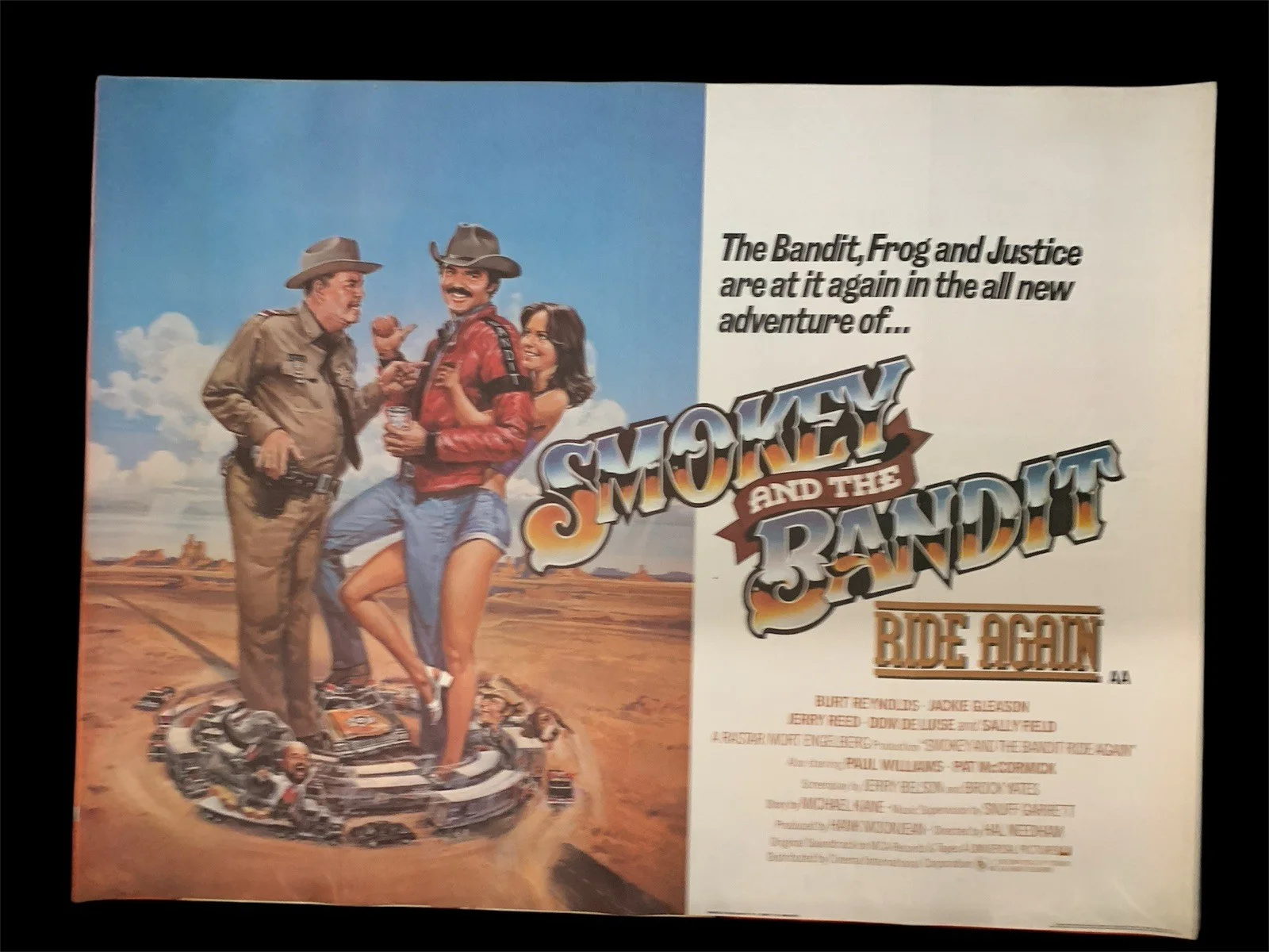 Smokey and the Bandit 2 Original Uk Quad rolled Burt Reynolds, изображение 2