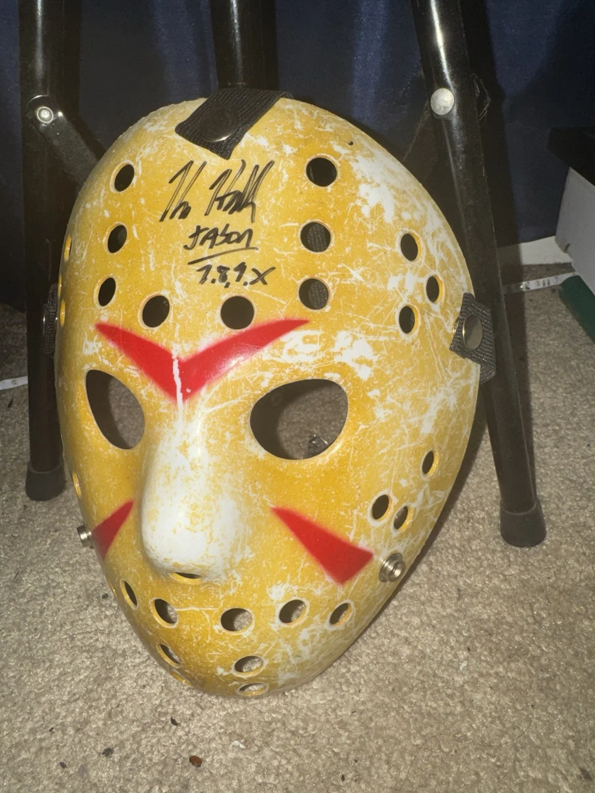 Kane Hodder — Kane Hodder Signed Hockey Mask Friday the 13th Jason Voorhees JSA COA & Photo, изображение 3
