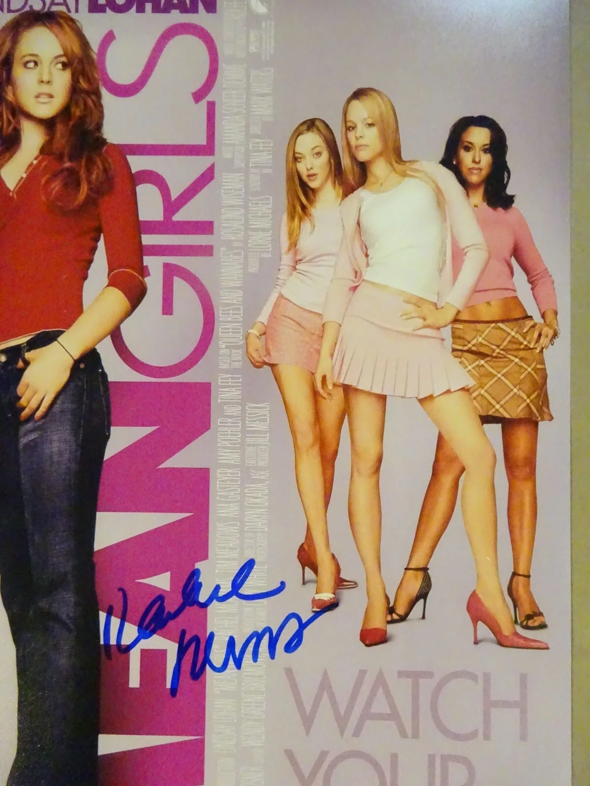 Rachel McAdams — Signed Rachel McAdams Autographed Mean Girls 11"x17" Photo Beckett BAS COA, изображение 3
