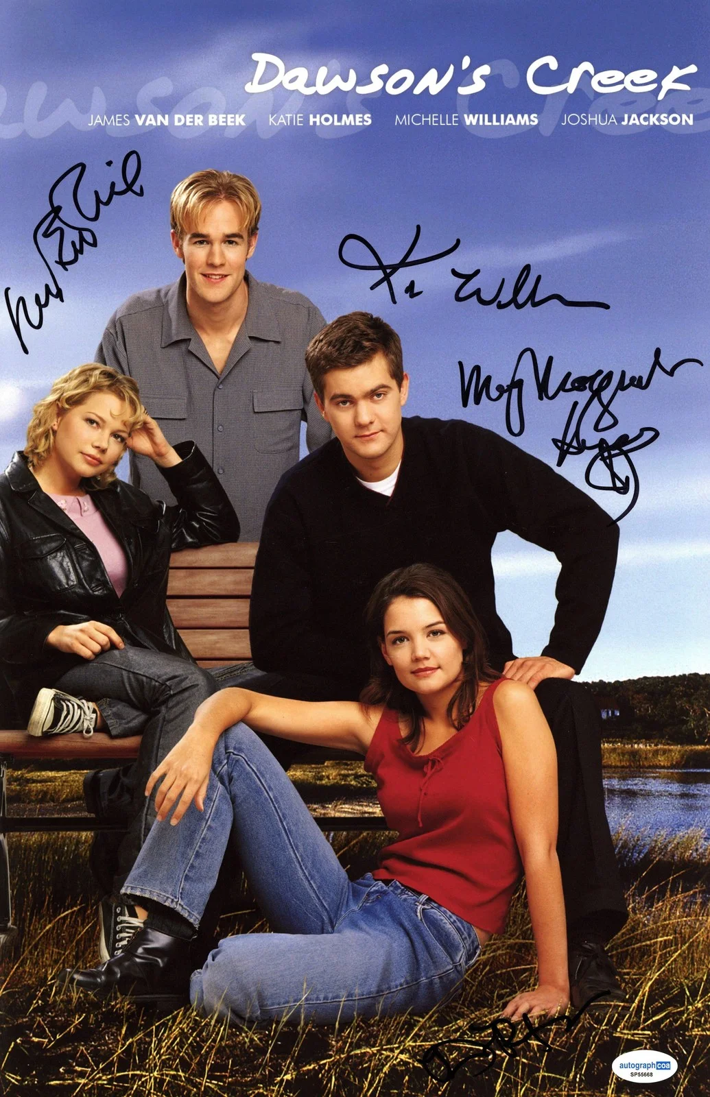 Kevin Williamson +more — "Dawson's Creek" AUTOGRAPHS Signed 11x17 Photo - Kevin Williamson +3 B ACOA