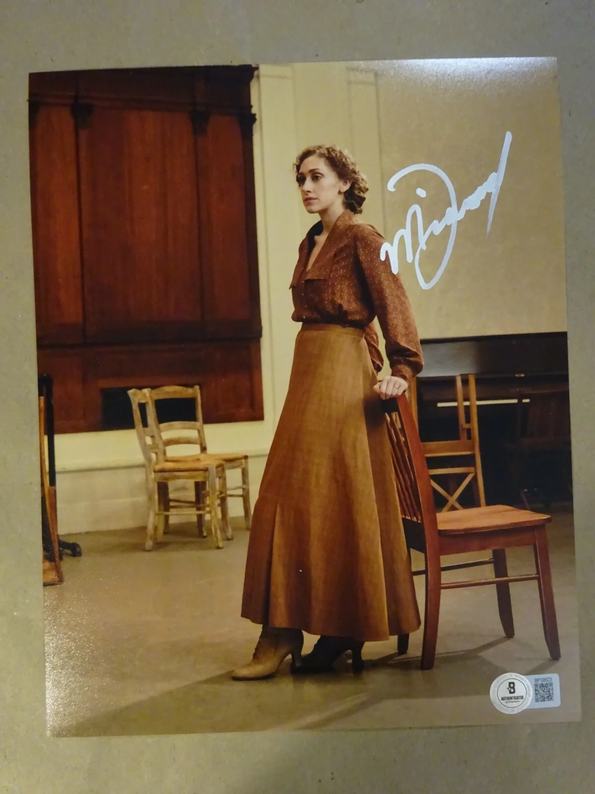 Micaela Diamond — Autographed Micaela Diamond Signed 8x10 Broadway Parade Photo Beckett BAS COA