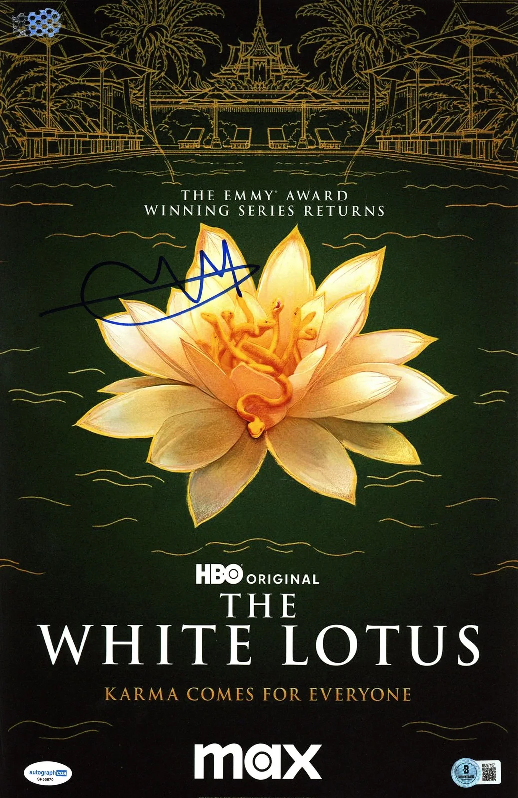Walton Goggins — Walton Goggins "The White Lotus" AUTOGRAPH Signed 11x17 Photo Beckett ACOA BAS