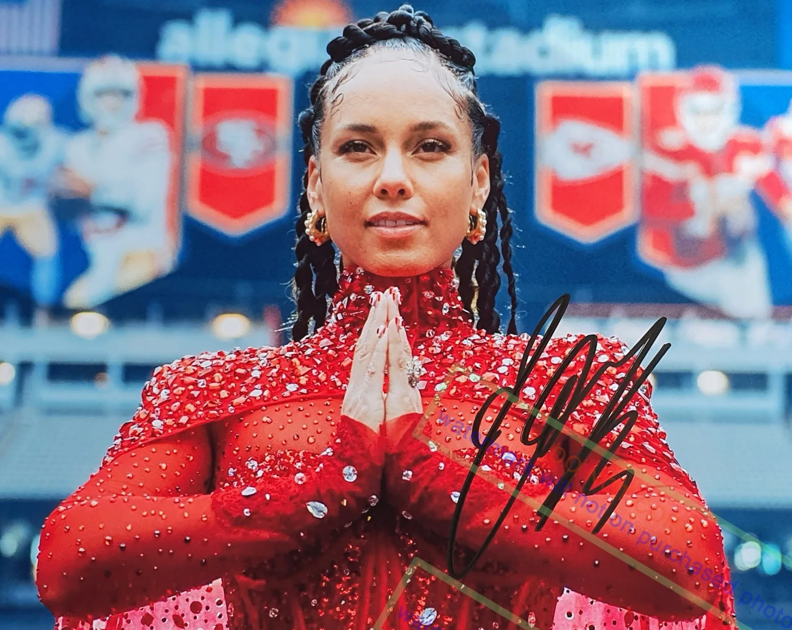 ALICIA KEYS — ALICIA KEYS Signed Autographed 8X10 Photo
