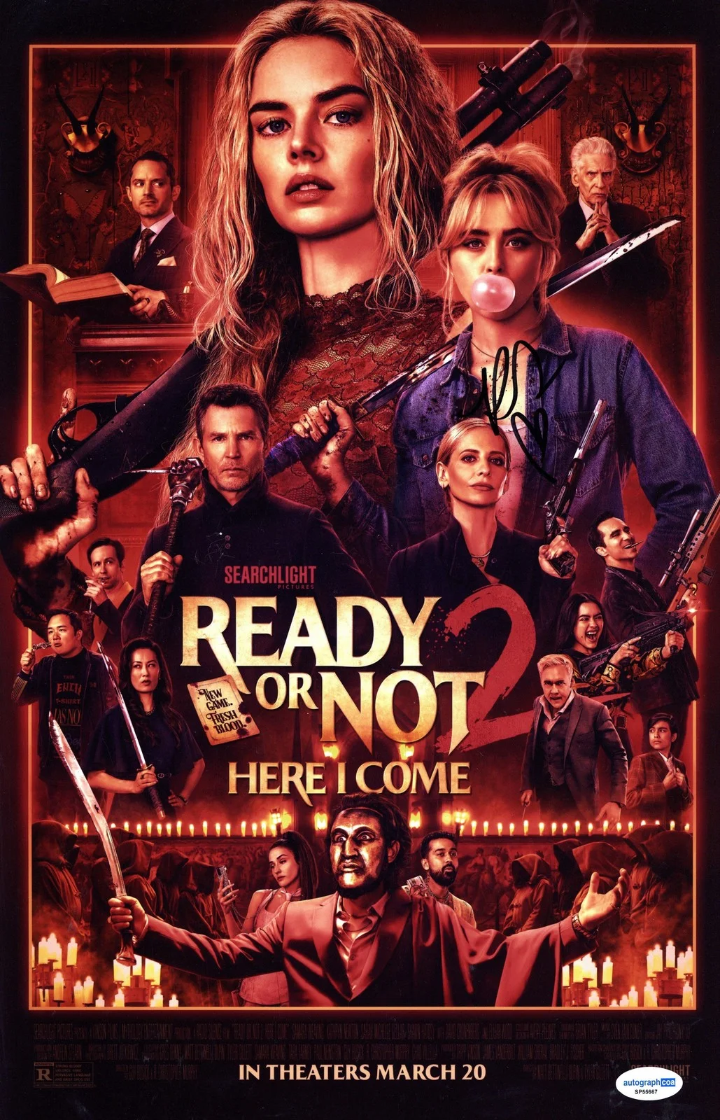 Kathryn Newton — Kathryn Newton "Ready or Not 2: Here I Come" AUTOGRAPH Signed 11x17 Photo ACOA