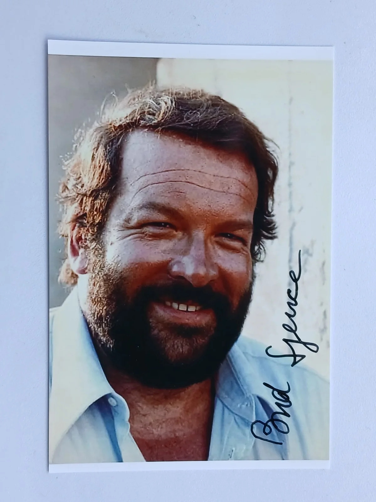 Bud Spencer — Bud Spencer, I,m for the Hippopotamus, Signed Autographed 6x4 Photo, изображение 2