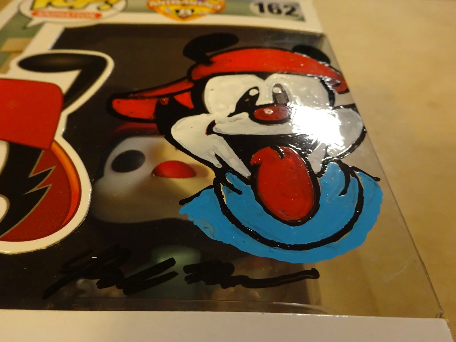 Richard Maurizio — Richard Maurizio Signed & Sketched Animaniacs Wakko Funko Pop #162 JSA COA, image 5