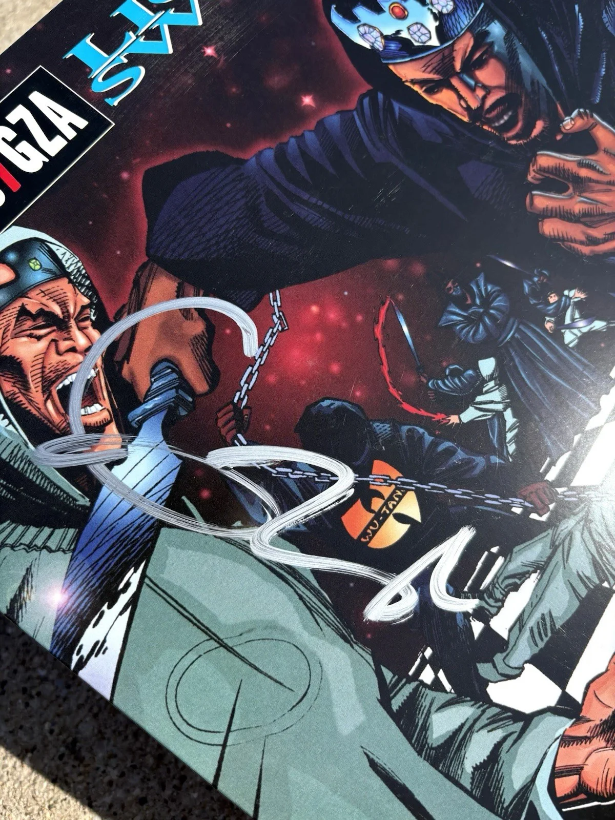 Genius GZA SIGNED Liquid Swords Vinyl JSA COA WU TANG CLAN, изображение 2
