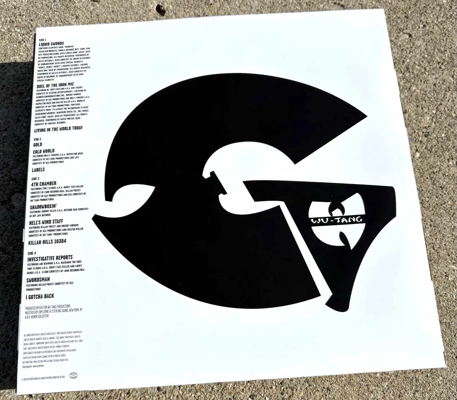 Genius GZA SIGNED Liquid Swords Vinyl JSA COA WU TANG CLAN, изображение 5