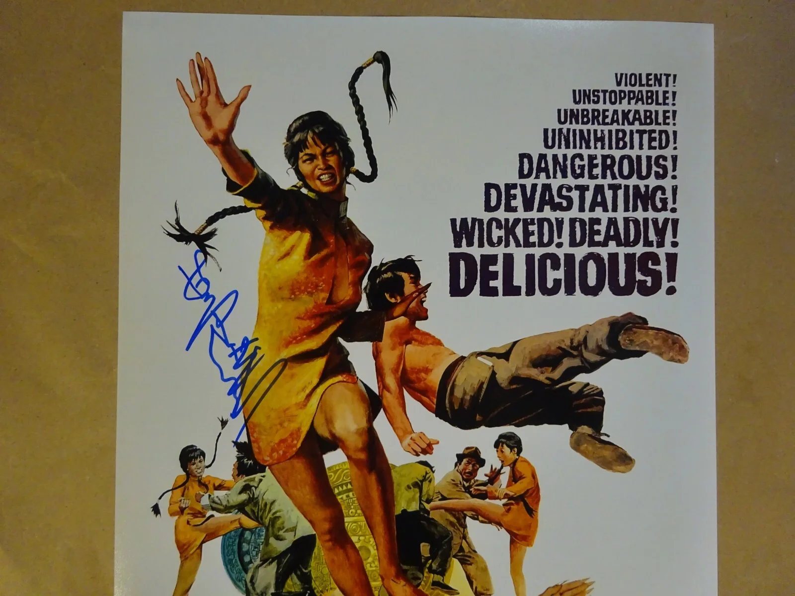 Angela Mao — Signed Angela Mao Autographed Deadly China Doll 11"x17" Photo Beckett BAS COA, image 3