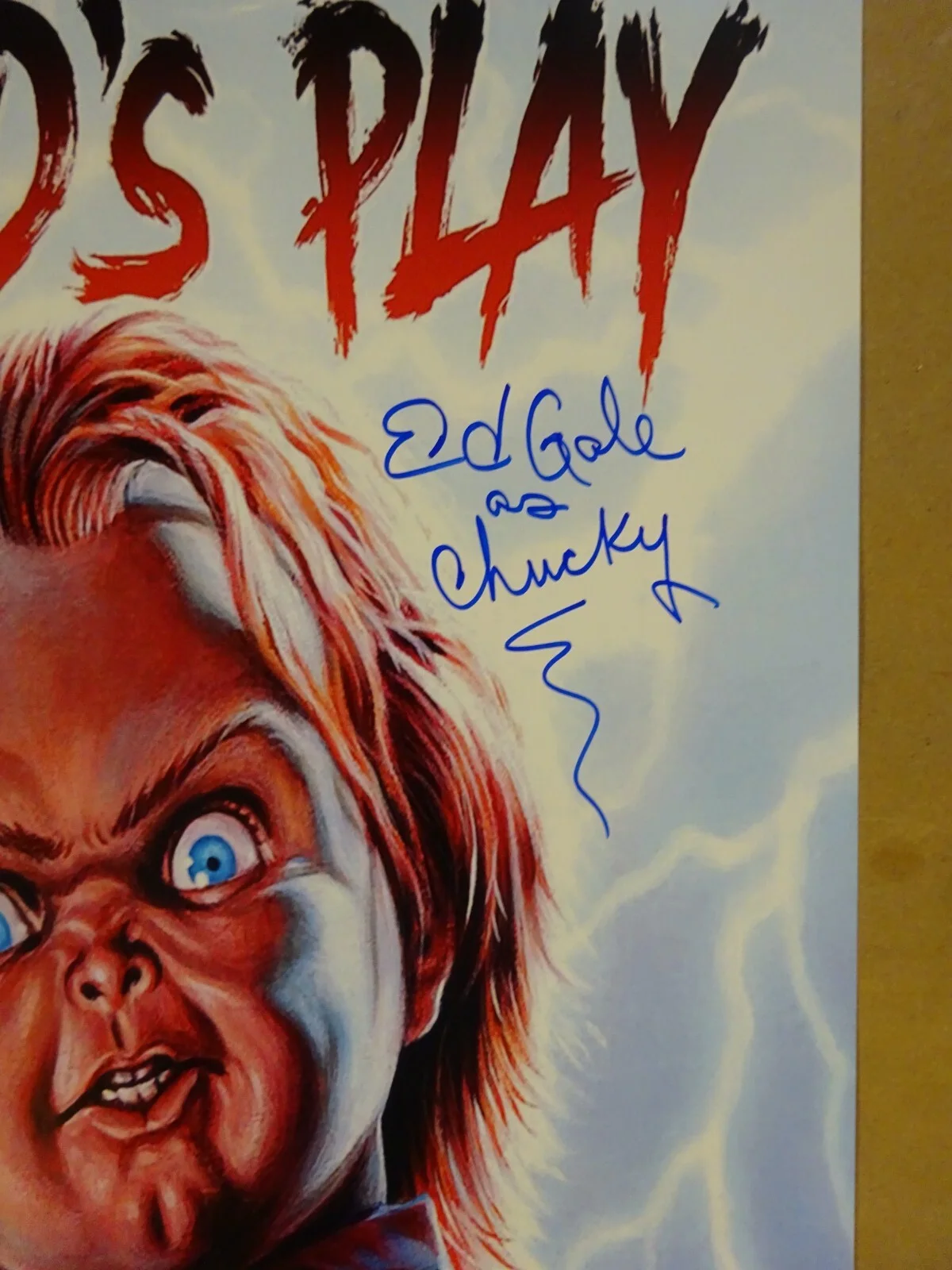 Ed Gale — Signed Ed Gale Autographed Chucky Child's Play 11"x17" Photo Beckett BAS COA, изображение 3