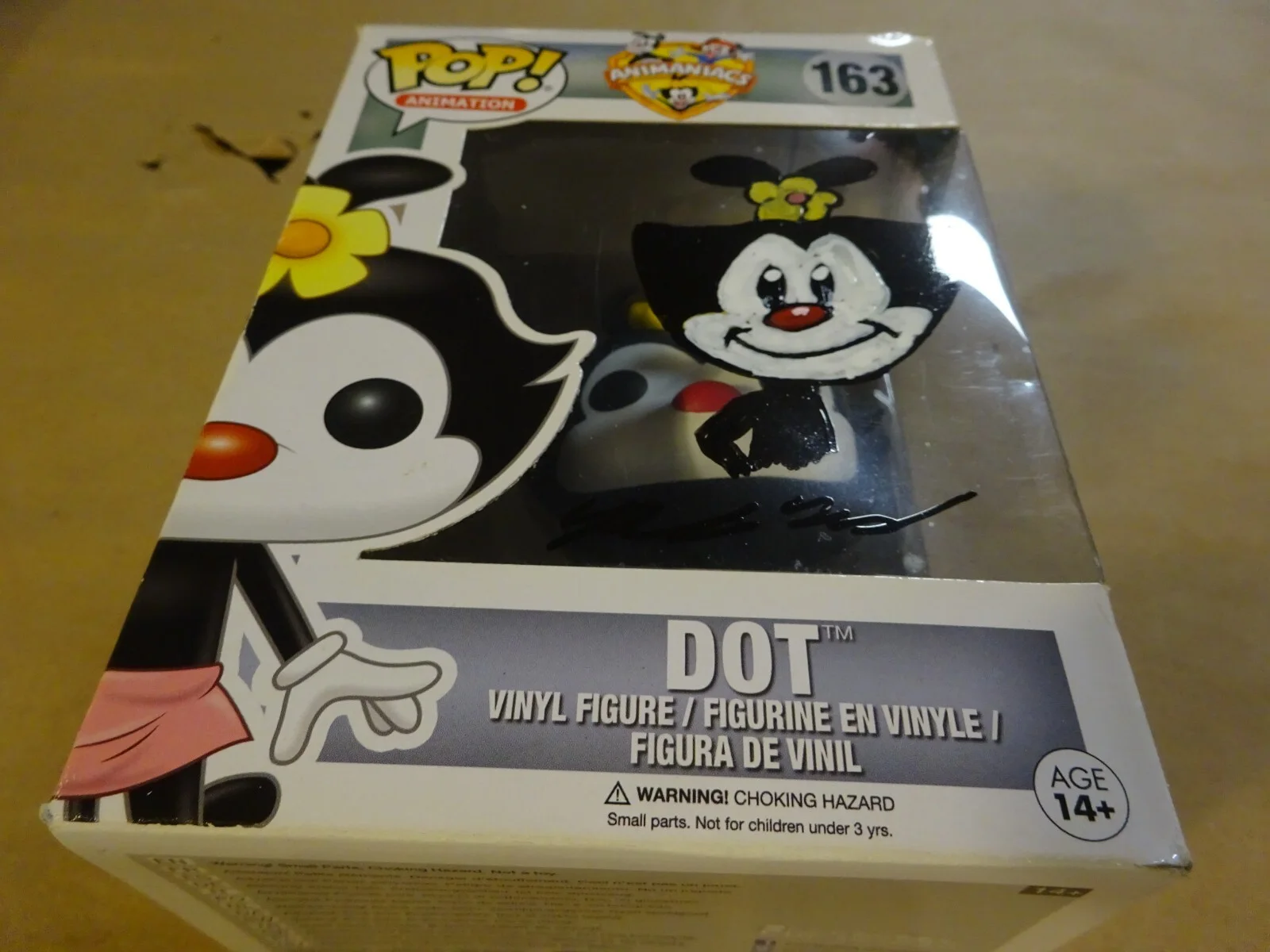 Richard Maurizio — Richard Maurizio Signed & Sketched Animaniacs Dot Funko Pop #163 JSA COA, изображение 3