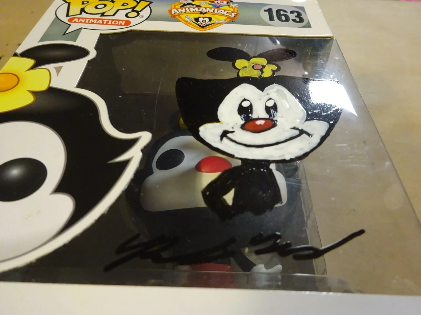 Richard Maurizio — Richard Maurizio Signed & Sketched Animaniacs Dot Funko Pop #163 JSA COA, изображение 5