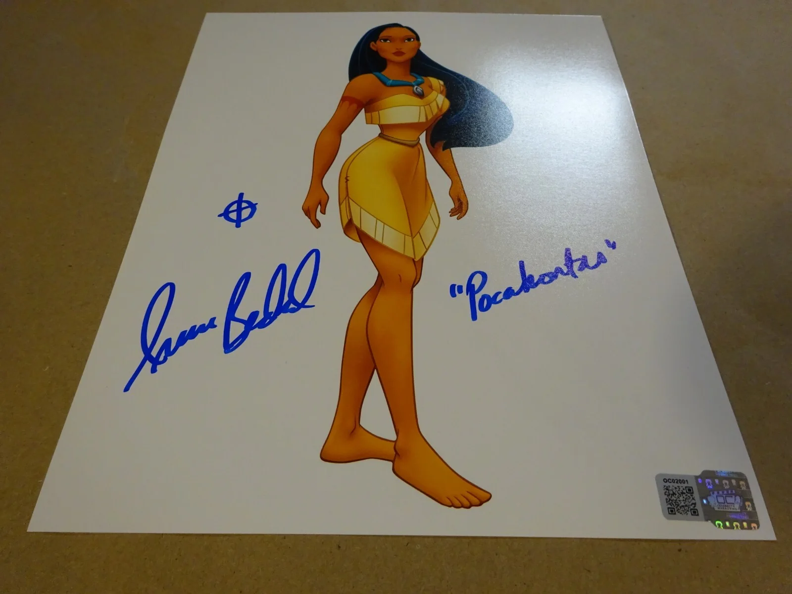 Irene Bedard — Signed Irene Bedard Autographed Pocahontas 8"x10" Photo OC Celebrity COA, image 2