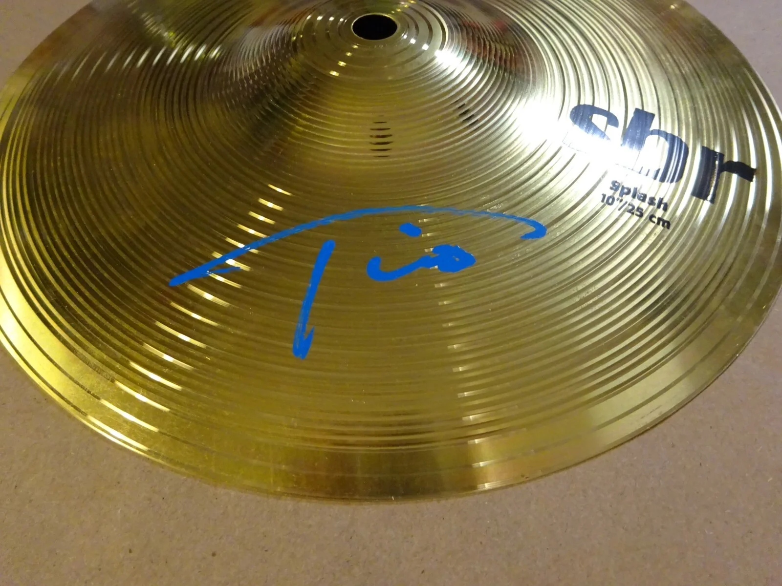 Signed Tico Torres Bon Jovi Autographed 10" Splash Cymbal Beckett BAS COA, изображение 2