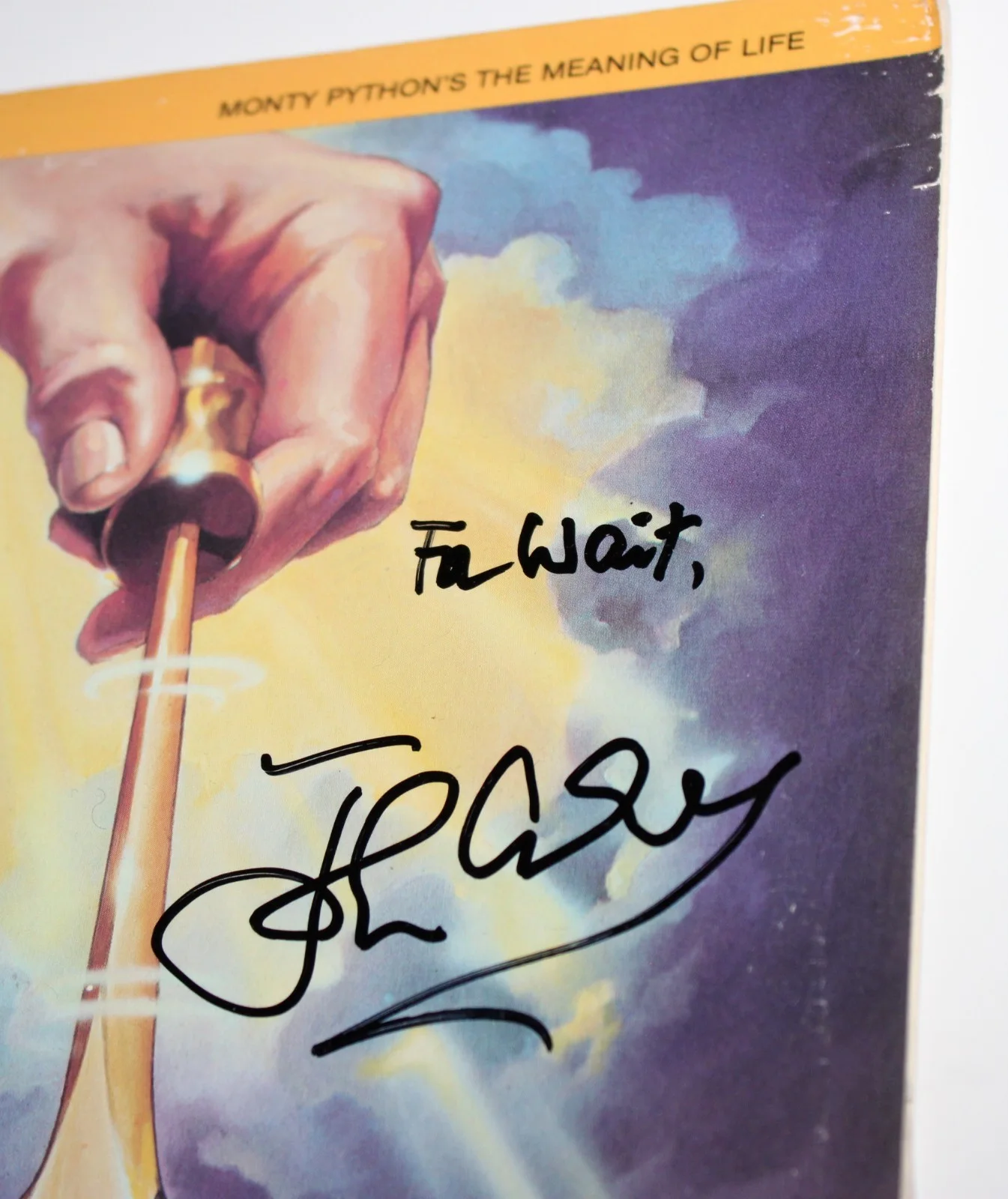 John Cleese, Terry Jones — Monty Python Meaning of Life movie Laserdisc autograph John Cleese Terry Jones, изображение 5