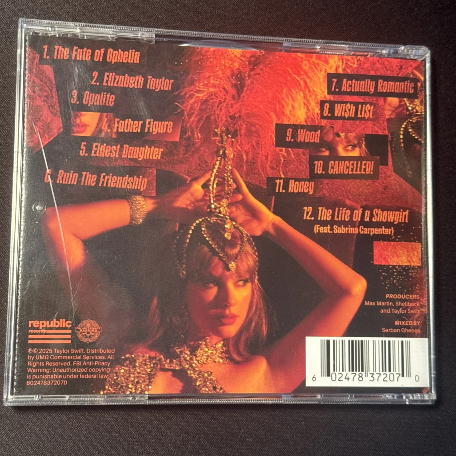 The Life Of A Showgirl CD w/ Hand Signed Photo 1 Taylor Swift RARE, изображение 3