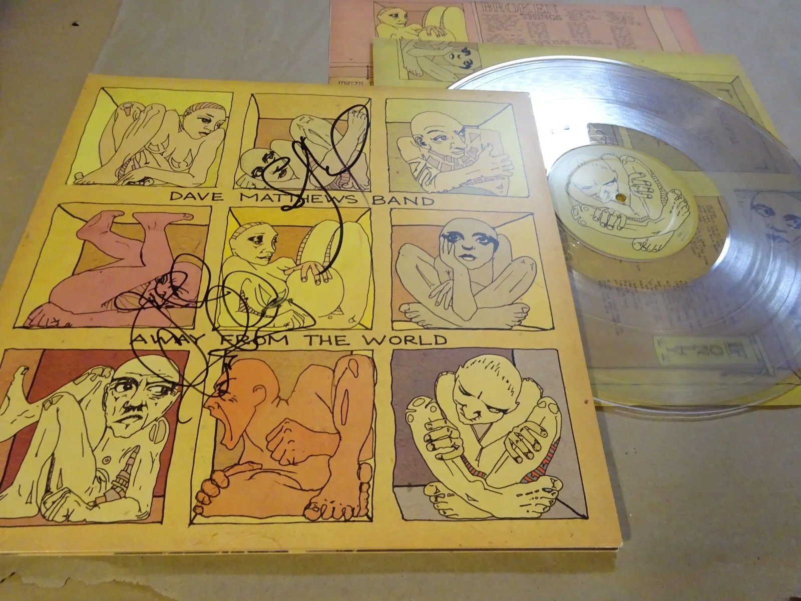 Signed Stefan Lessard & Jeff Coffin Autographed Dave Matthews Band Album BAS COA, изображение 2