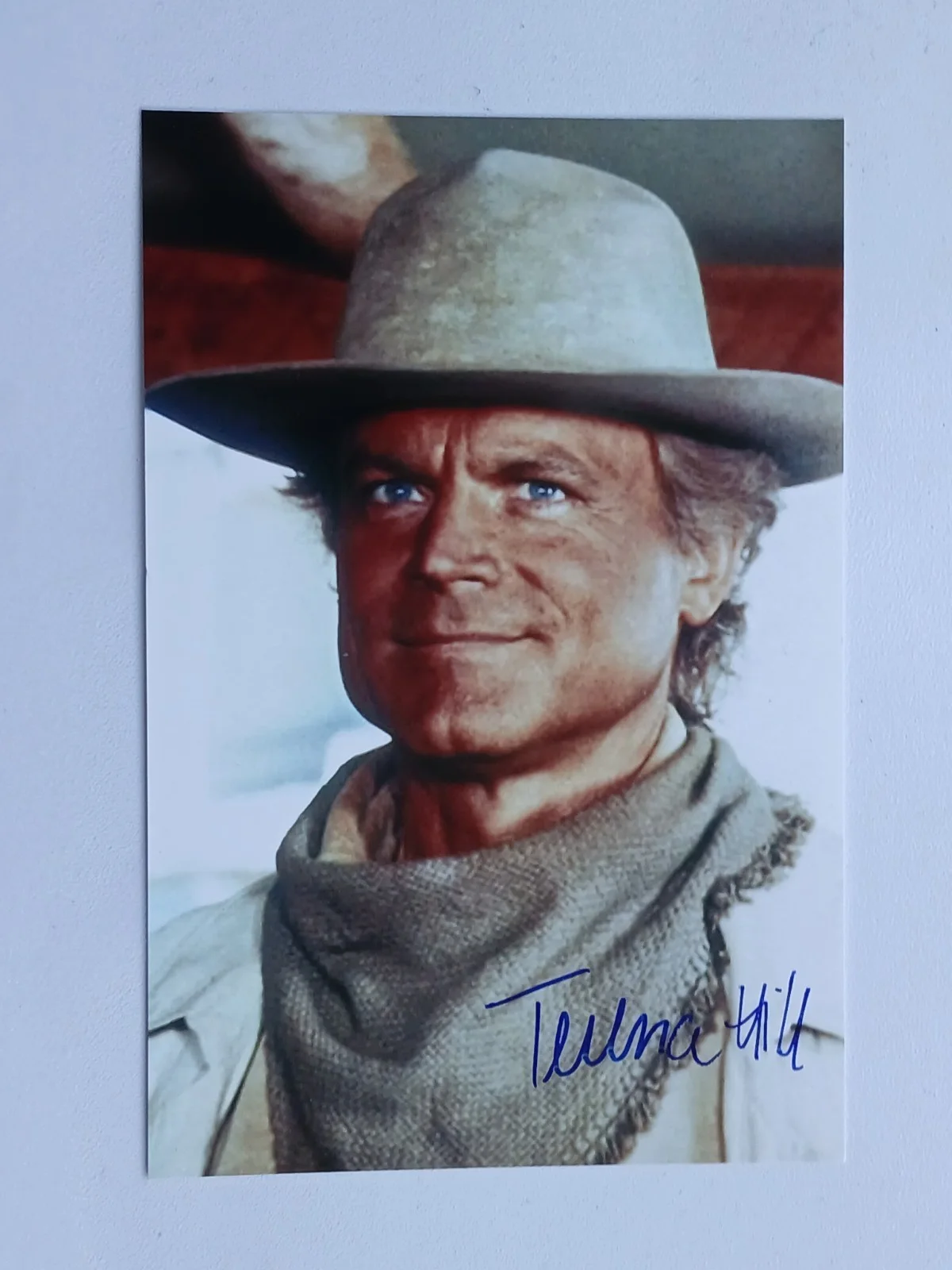Terence Hill — Terence Hill, Lucky Luke, Signed Autographed 6x4 Photo, image 2