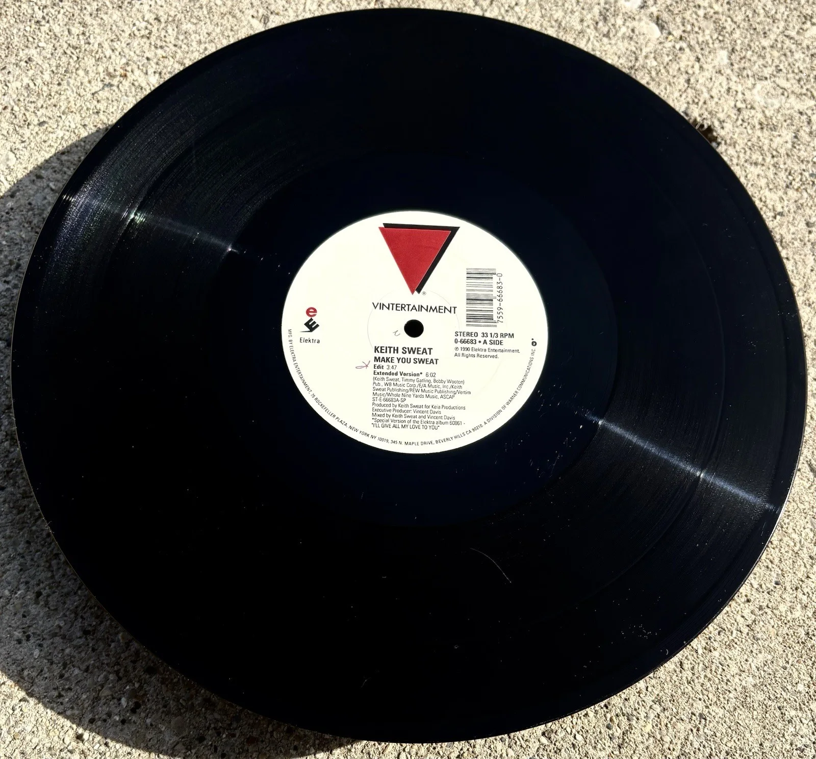 KEITH SWEAT SIGNED Make You Sweat Vinyl JSA COA, image 4