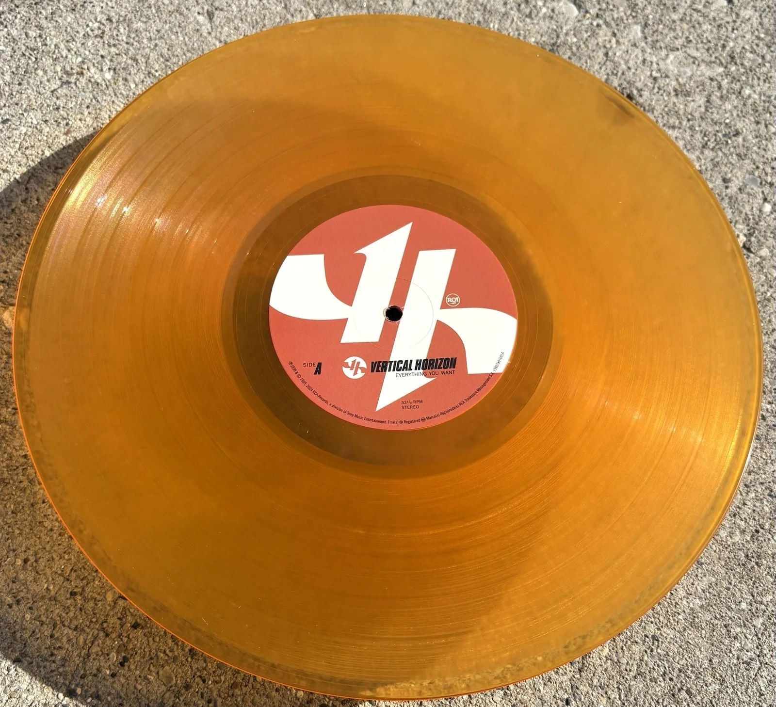 VERTICAL HORIZON Matt Scannell SIGNED Orange Vinyl JSA COA Everything You Want, изображение 5