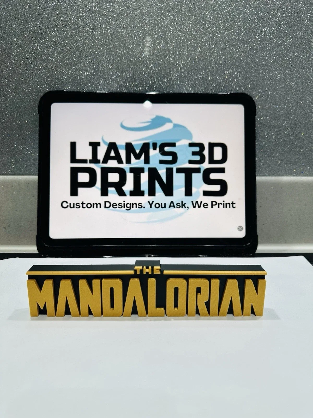 Decorative STAR WARS Mandalorian self standing logo pops Sign Disney, image 3