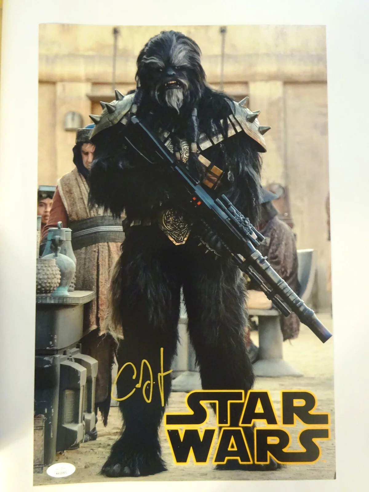Carey Jones — Signed Carey Jones Autographed Krrsantan Star Wars 11"x17" Photo JSA COA, image 2