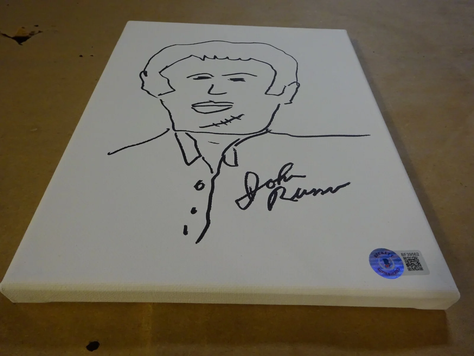 John Russo — Signed John Russo Autographed Night of the Living Dead Sketch 8"x10" Canvas, изображение 2