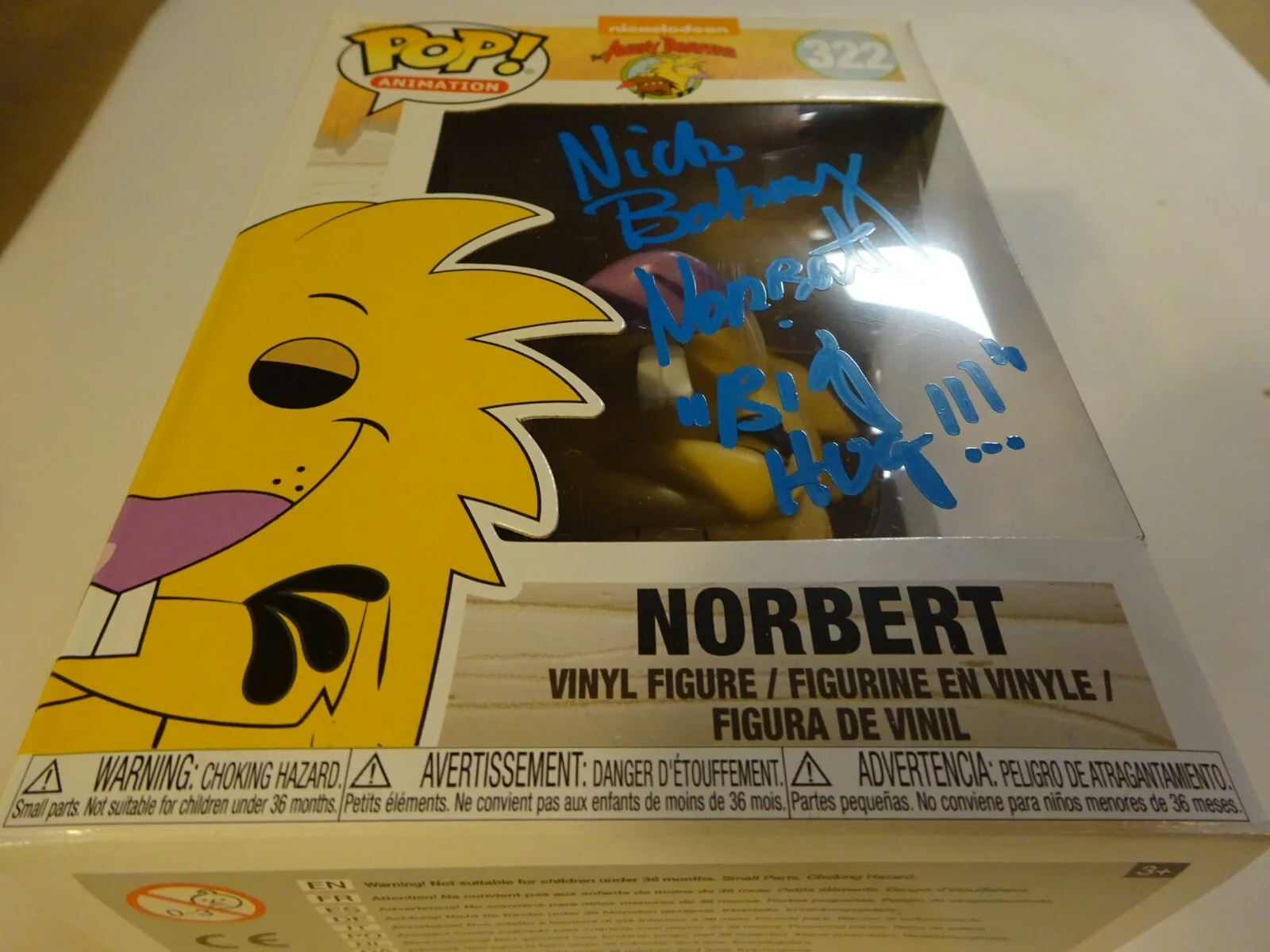 Nick Bakay — Signed The Angry Beavers Nick Bakay Autographed Norbert #322 Funko Pop JSA COA, изображение 3