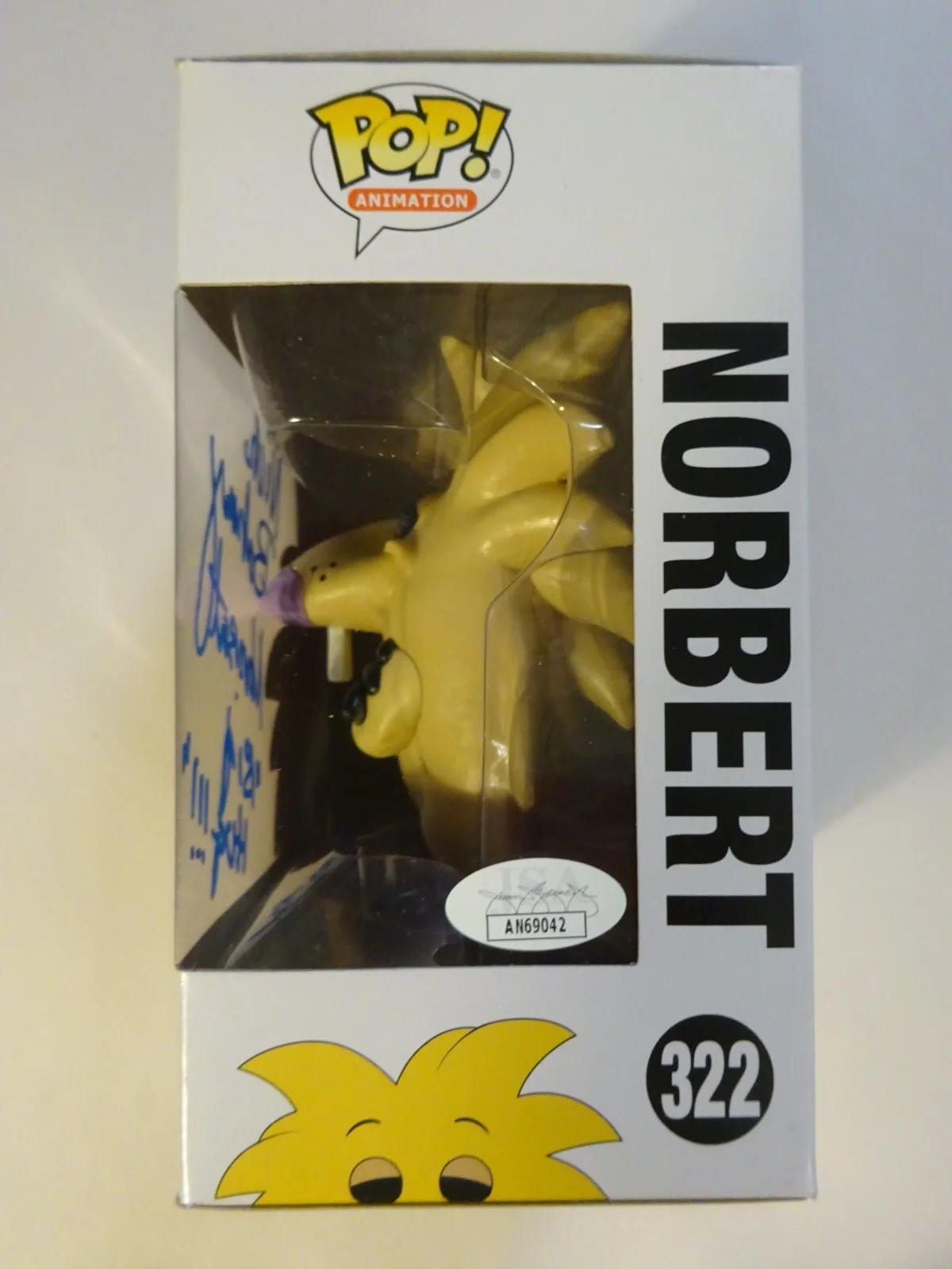 Nick Bakay — Signed The Angry Beavers Nick Bakay Autographed Norbert #322 Funko Pop JSA COA, изображение 5