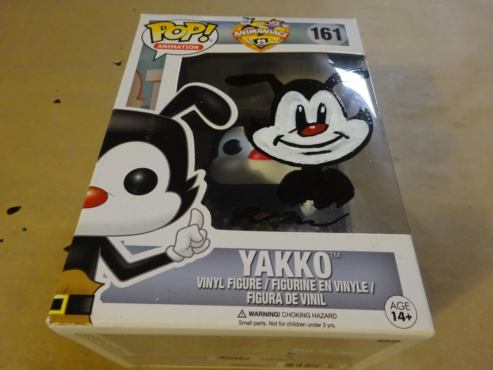 Richard Maurizio — Richard Maurizio Signed & Sketched Animaniacs Yakko Funko Pop #161 JSA COA, изображение 3