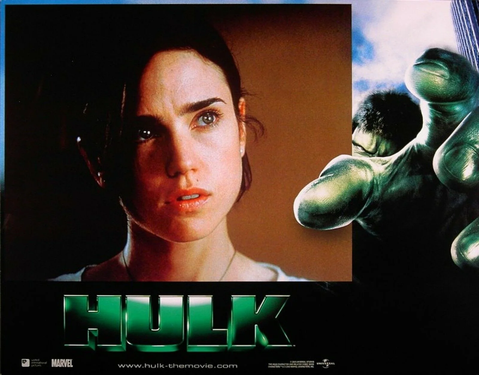 HULK 2003 Jennifer Connelly, Eric Bana 3 LOBBY CARDS, image 2