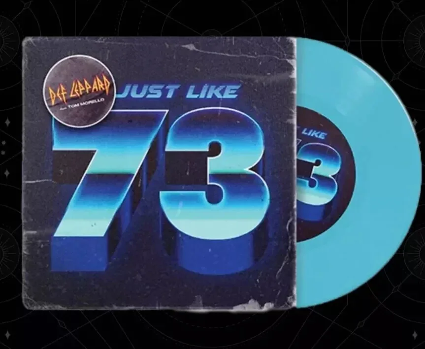Def Leppard JUST LIKE 73: EXCLUSIVE BLUE VINYL 7, image 2