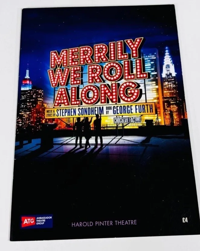 Merrily We Roll Along Cast Signed West End Program Playbill Broadway Musical, image 2