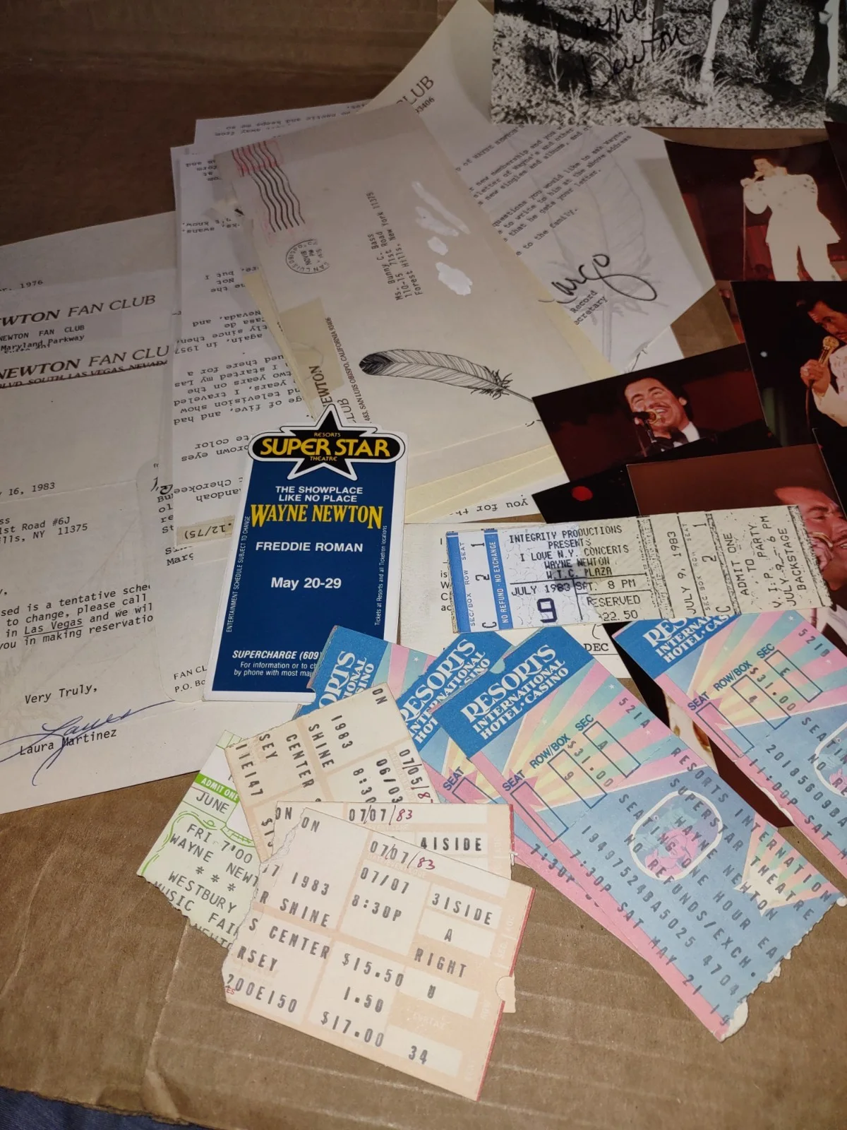 Vintage Wayne Newton Autograph, Ticket Stubs, Live Concert Photos, Memorabilia, изображение 4