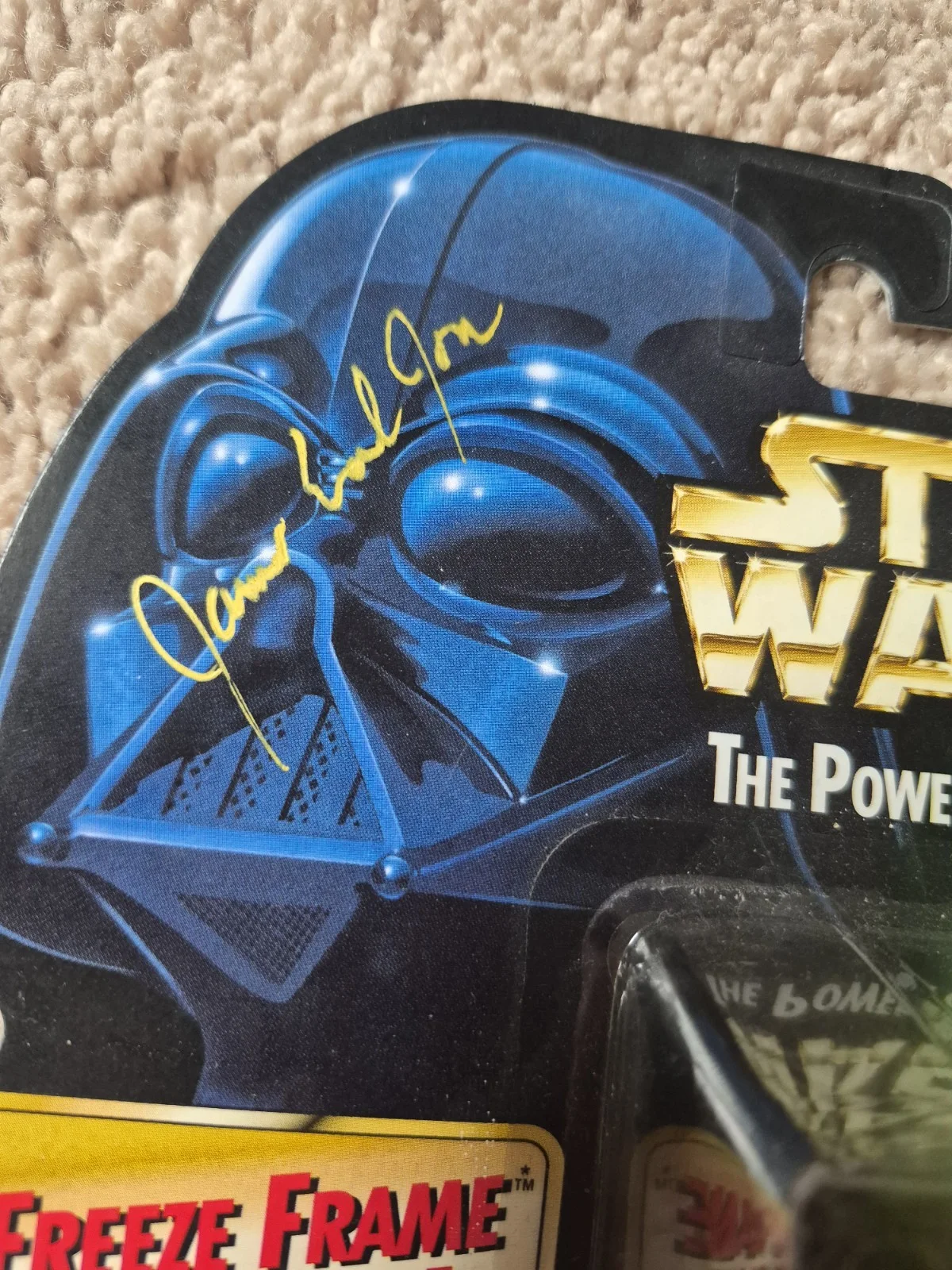 Original Authentic Star Wars Autographs David Prouse & James Earl Jones Vader..., image 2