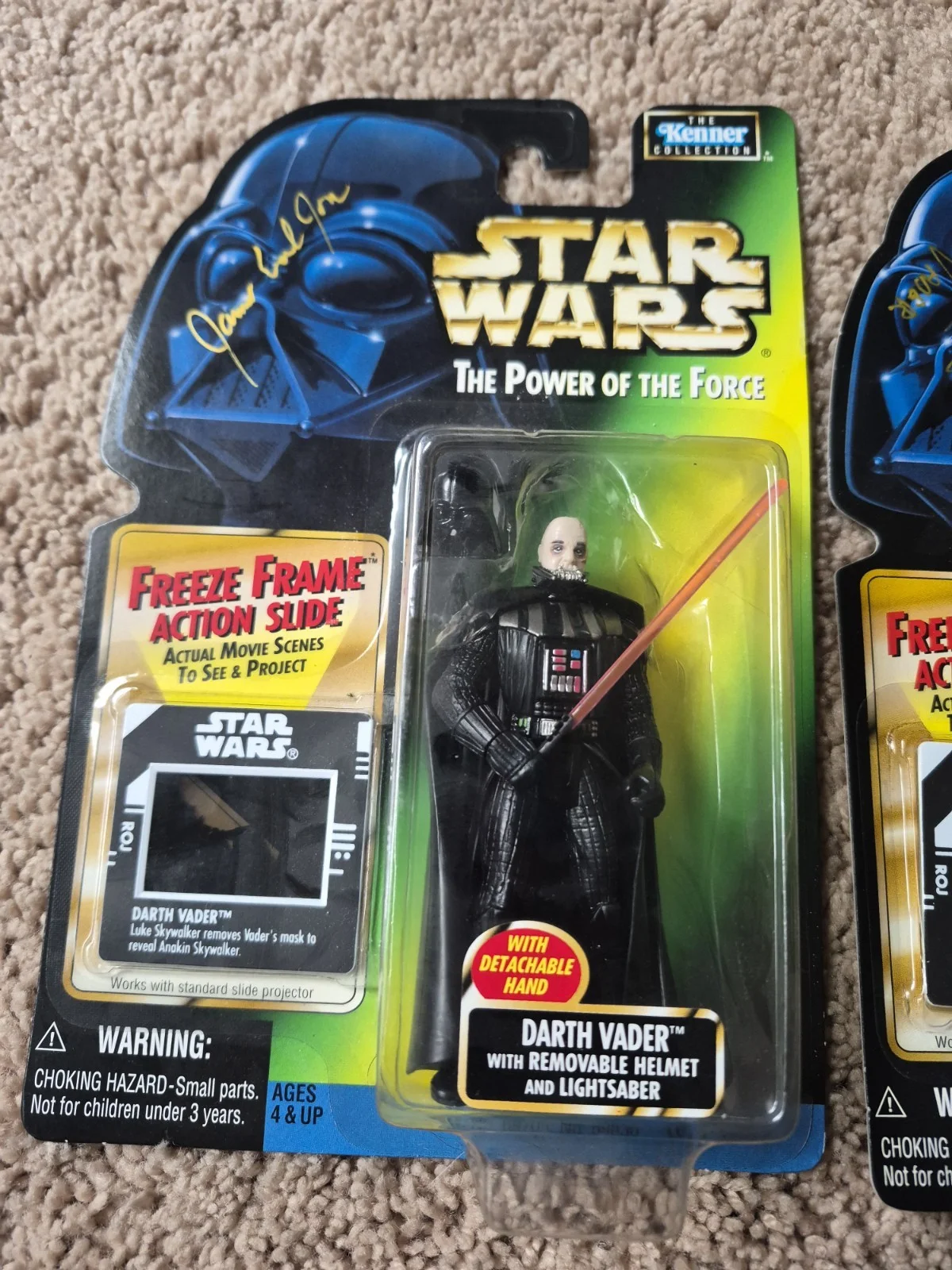 Original Authentic Star Wars Autographs David Prouse & James Earl Jones Vader..., image 4