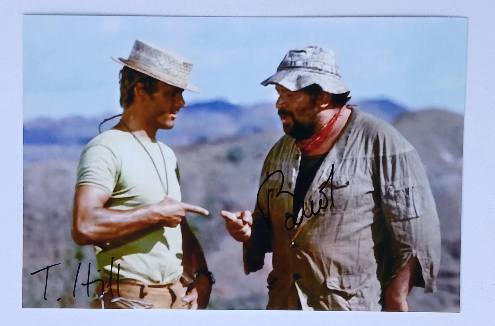 Bud Spencer & Terence Hill — Bud Spencer & Terence Hill, Watch aut, we,re Mad, Signed Autographed 6x4 Photo
