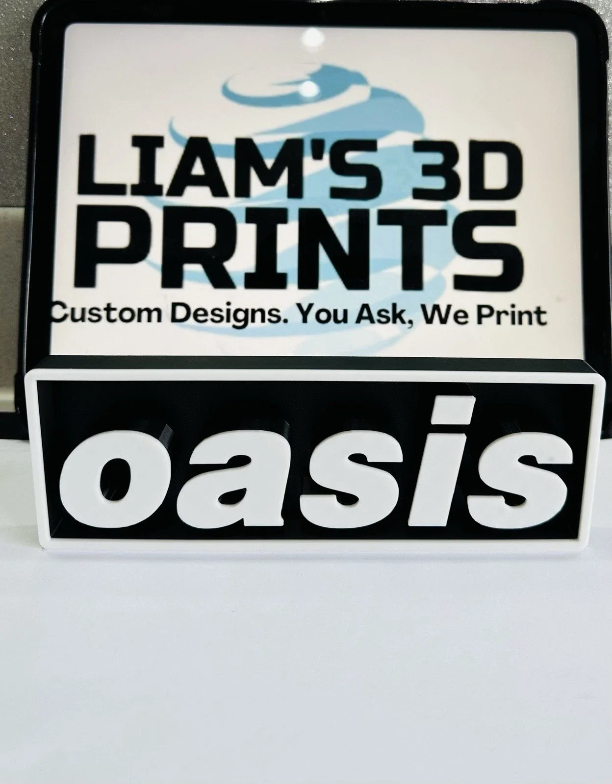 Decorative Oasis Music Box Sign Logo Shelf Display 2 Sizes, image 3