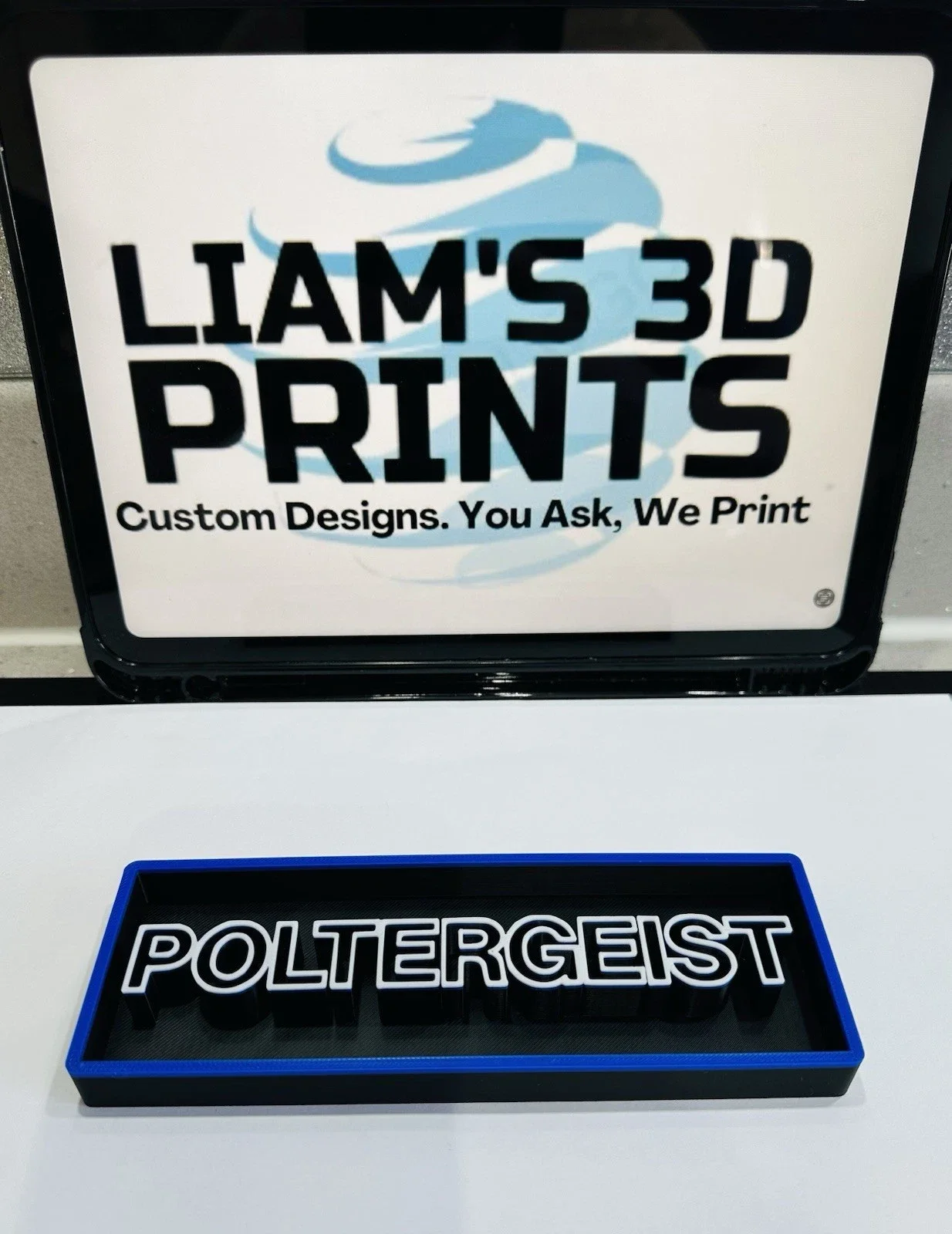 Decorative Poltergeist Box Sign Shelf Wall Logo Display Film 3D Print 2 Sizes, изображение 2