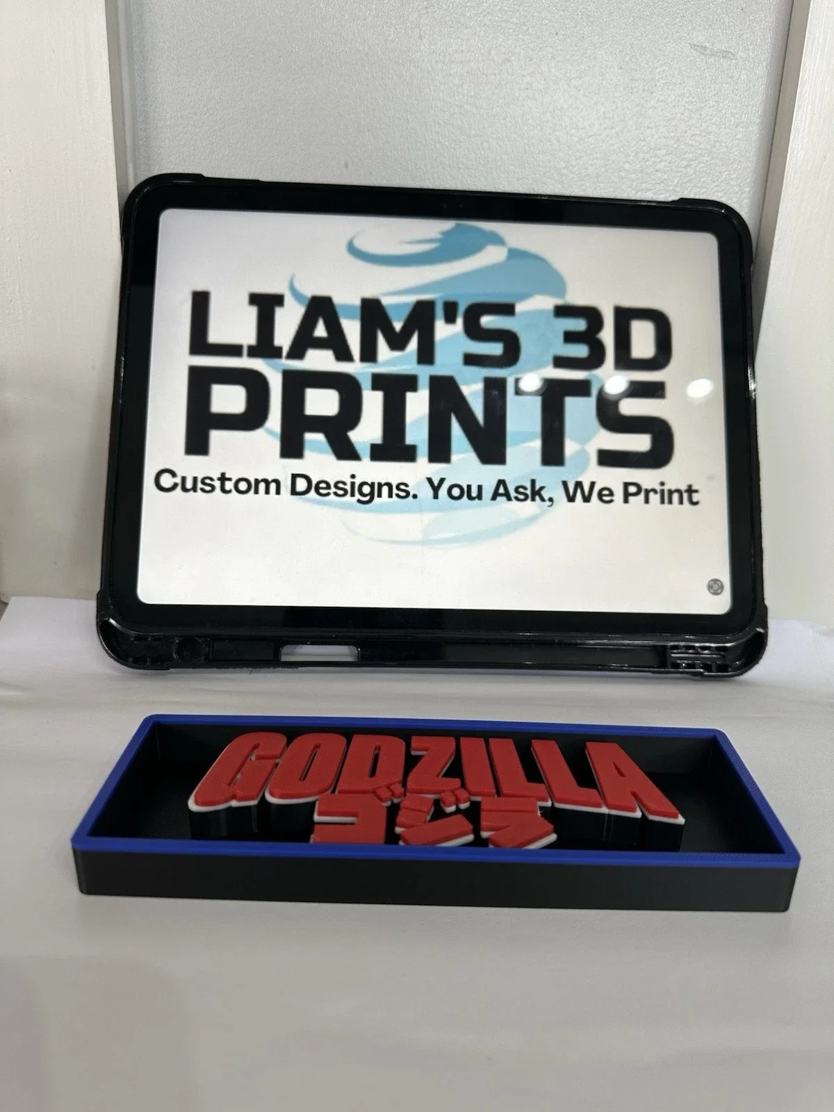 Decorative Godzilla Box Sign Shelf Wall Logo Display Film 3D Print 2 Sizes, image 3