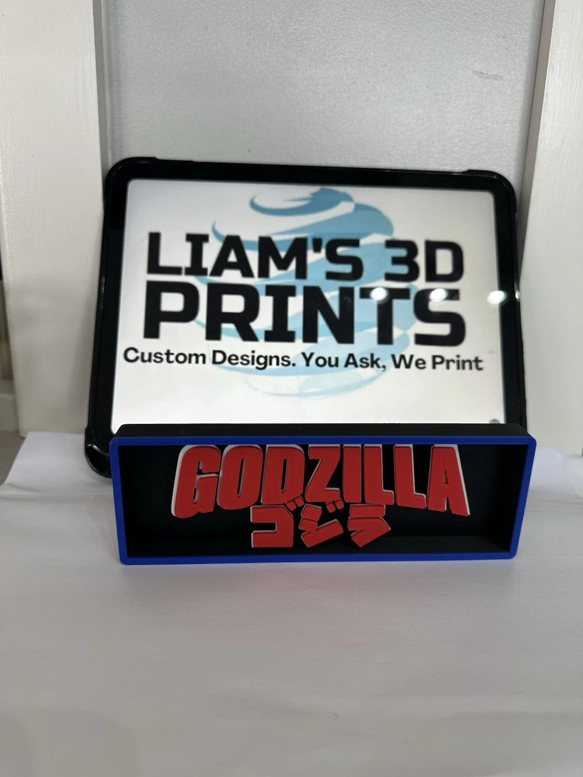Decorative Godzilla Box Sign Shelf Wall Logo Display Film 3D Print 2 Sizes, image 4