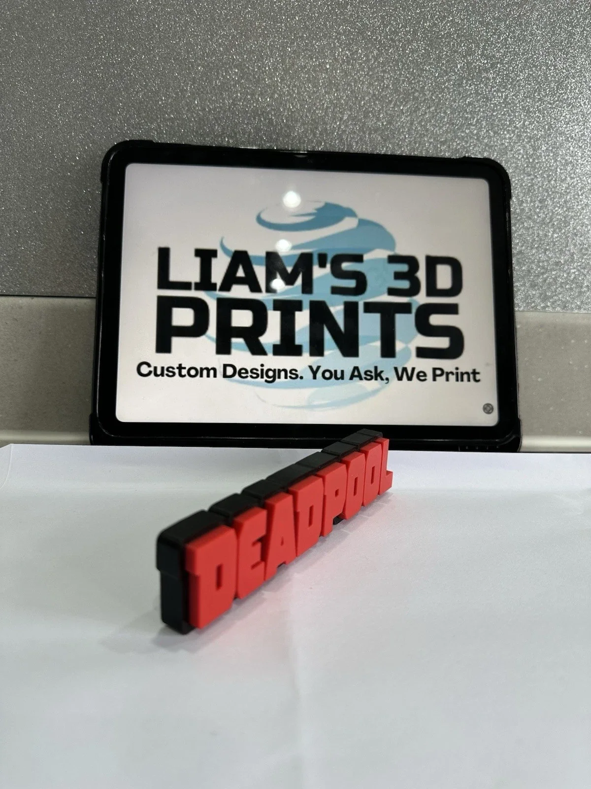 Decorative Deadpool Self Standing Logo Marvel 3D Print, изображение 2