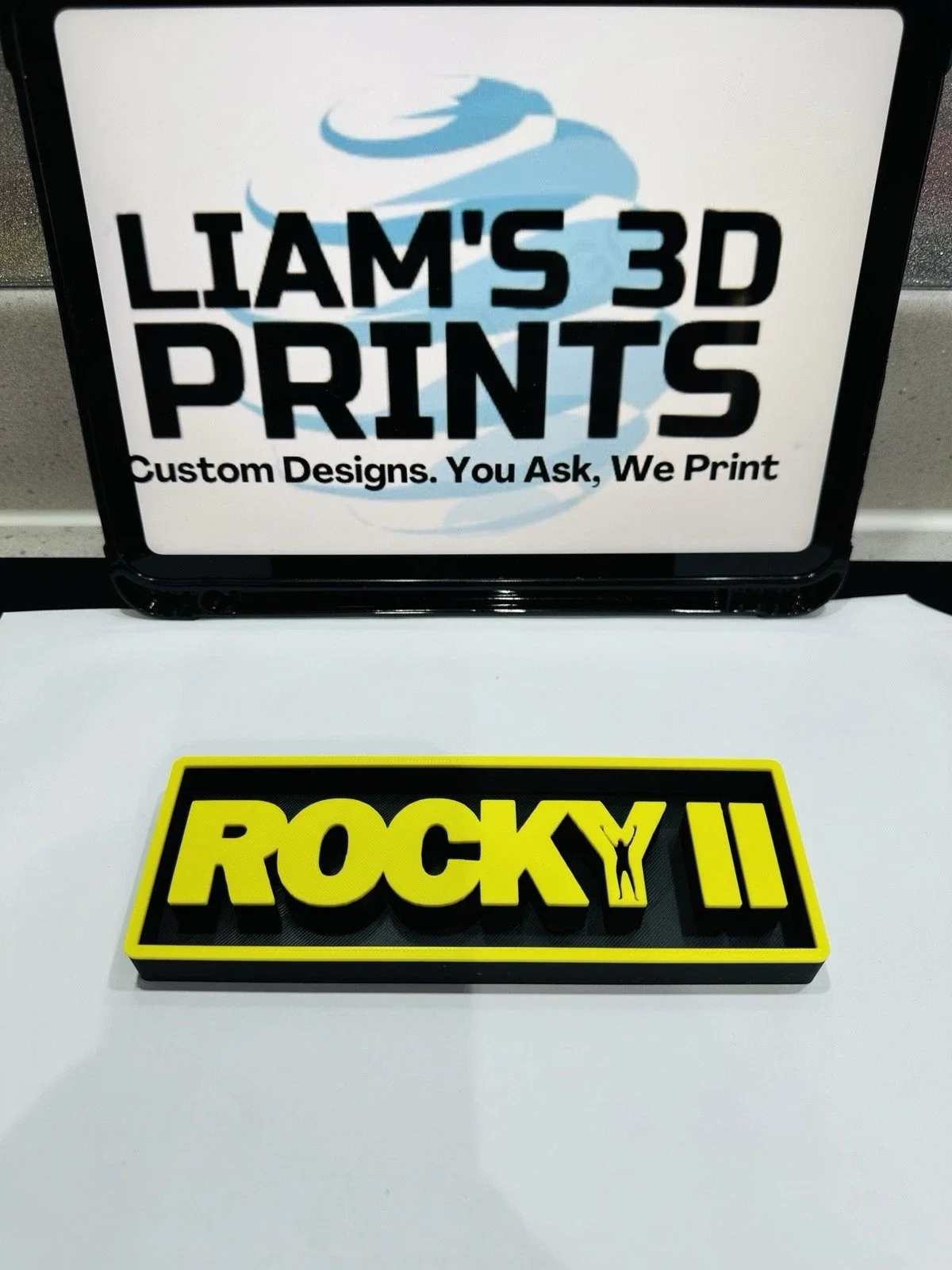 Decorative Rocky 2 II Box Sign Shelf Wall Logo Display Film 3D Print 2 Sizes, изображение 3