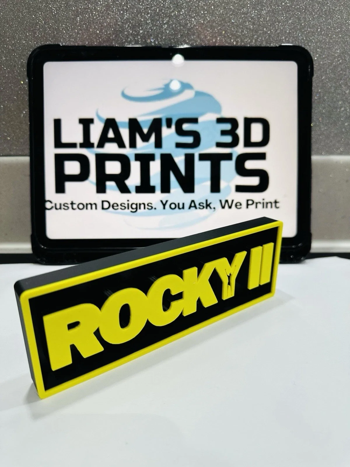 Decorative Rocky 2 II Box Sign Shelf Wall Logo Display Film 3D Print 2 Sizes, изображение 4