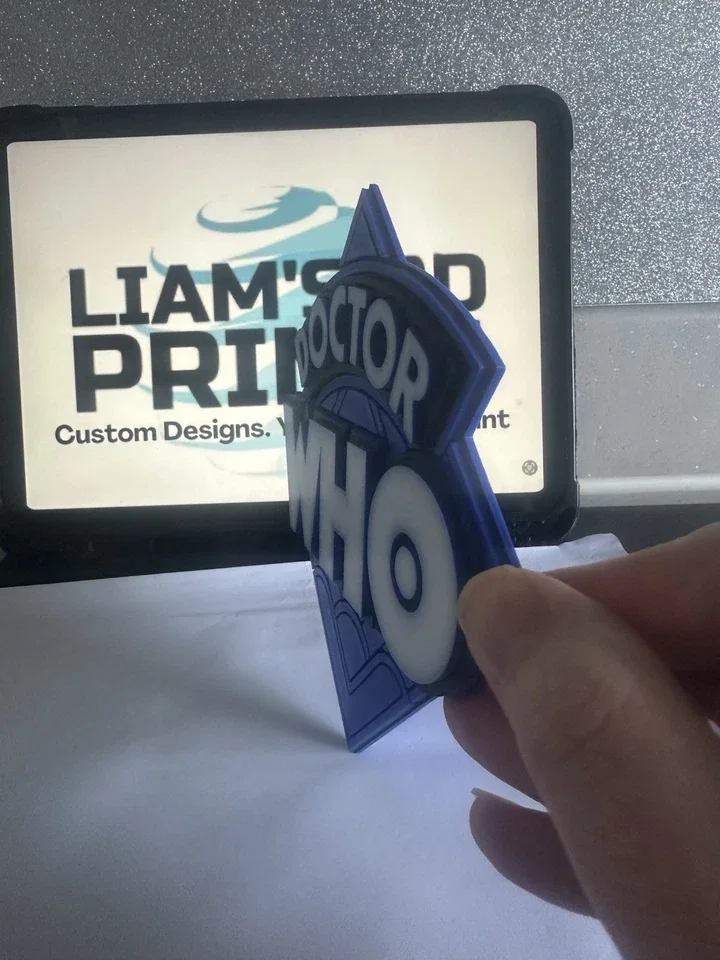 Decorative Doctor Who TV Show Logo Wall Plaque 3D Print, image 5
